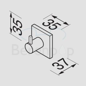 Geesa Nexx 751102 hook chrome