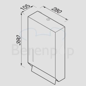 Geesa Public Area 1231 handdoekdispenser RVS geborsteld