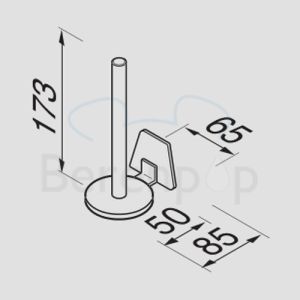 Geesa Standard 5126 reserverolhouder dubbel chroom