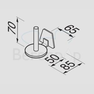 Geesa Standard 5128 reserverolhouder chroom