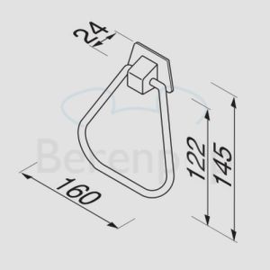 Geesa Standard 5251 Handtuchring chrom
