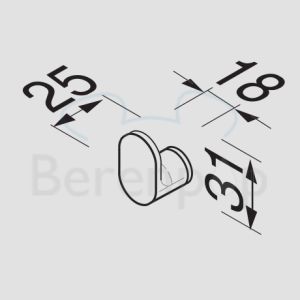 Geesa Tone 736002 mini hook chrome