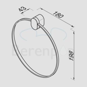 Geesa Wynk 450402 Handtuchring chrom