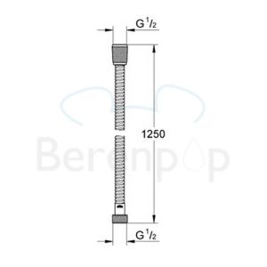 Grohe Relexa 28142000 Brauseschläuche 125cm chrom