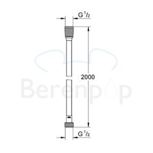 Grohe Silverflex 27137000 Brauseschläuche 200cm chrom