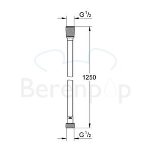 Grohe Silverflex 28362000 Brauseschläuche 125cm chrom