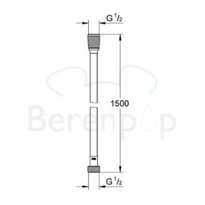 Grohe Silverflex 28364000 Brauseschläuche 150cm chrom