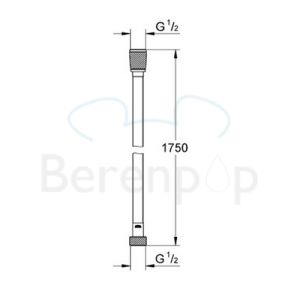 Grohe Silverflex 28388000 Brauseschläuche 175cm chrom