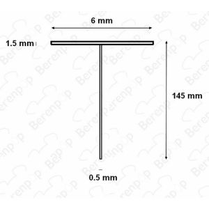 HSK E85067145 Einschubgummi für Duschprofil 100cm Länge - 14,5mm hoch *nicht mehr lieferbar*