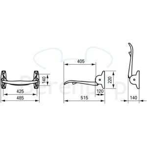 Handicare (Linido) LI2201200611 Duschklappsitz anthrazit