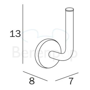 Inda Colorella A23280CR reserverolhouder chroom