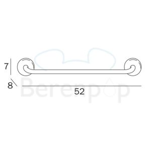 Inda Colorella A2390BCR towel rail 52cm chrome