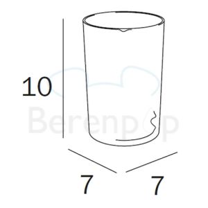 Inda Colorella - Export - Hotellerie R03600 beker extra helder transparant glas