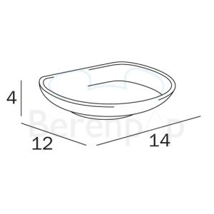 Inda Colorella - Export R03110 zeepschaal extra helder transparant glas