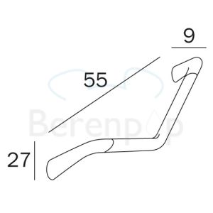 Inda Confort AH992ACR veiligheidssteun 45 graden chroom