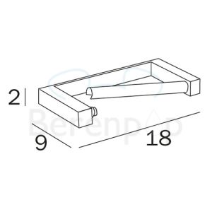 Inda Divo A1525BCR Toilettenpapierhalter chrom
