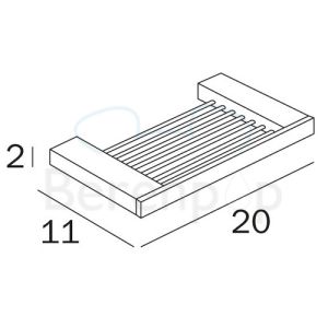 Inda Divo A15490CR soap basket chrome