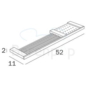 Inda Divo A15510CR soap basket with removable shelf chrome