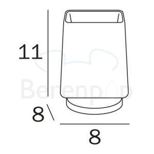 Inda Divo - Mito R1510B001 beker extra helder transparant glas
