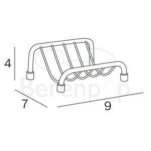 Inda Europe - Colorella - Export A05090CR freestanding soap holder chrome