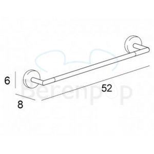 Inda Forum A3618BCR towel holder 52cm chrome