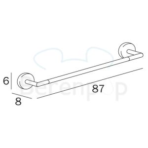 Inda Forum A3618DCR towel holder 87cm chrome