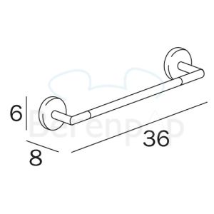 Inda Forum A3618ECR towel holder 36cm chrome