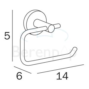 Inda Gealuna A1025BCR Toilettenpapierhalter chrom