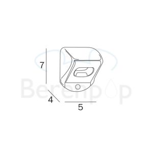 Inda Hotellerie A04030AL flesopener roestvrij staal