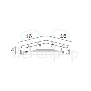 Inda Hotellerie - Europe - Colorella A04490CR corner soap basket chrome