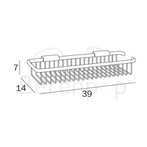 Inda Hotellerie A0453HCR soap basket chrome