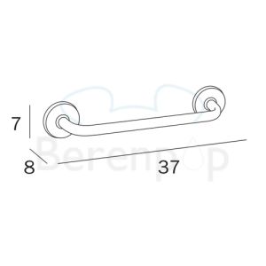 Inda Hotellerie A0494ACR towel holder 37cm chrome
