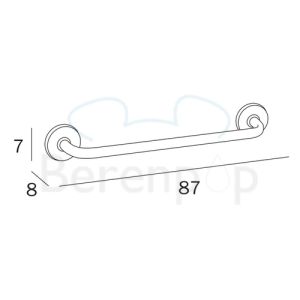 Inda Hotellerie A0494DCR towel holder 87cm chrome