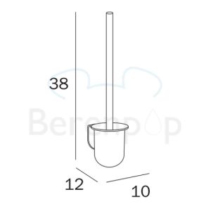 Inda Hotellerie - Export A05140CR Toilettenbürstenhalter Wand Chrom
