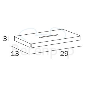 Inda Hotellerie - Gealuna A1051BCR soap holder chrome