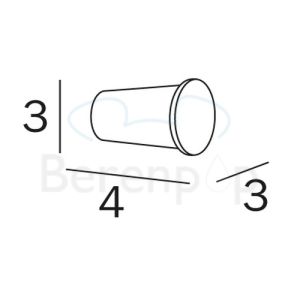 Inda Hotellerie - Ego A1320ACR kledinghaak chroom