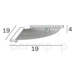 Inda Hotellerie - Gealuna - Ego A1331ACR corner soap basket chrome