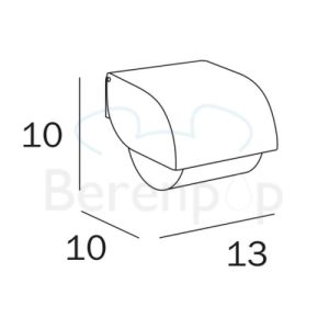 Inda Hotellerie - Europa A3827ACR Toilettenpapierhalter mit Abdeckung chrom