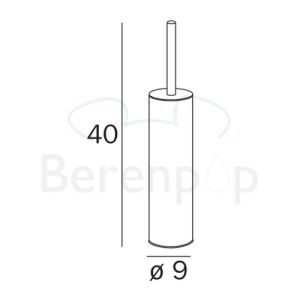 Inda AV014BCR Toilettenbürstenhalter Chrom