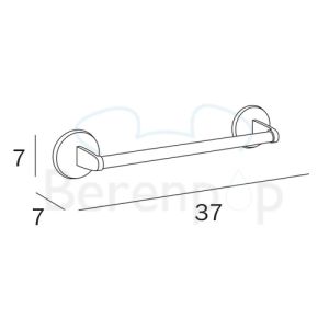 Inda Hotellerie A0418ACR towel holder 37cm chrome