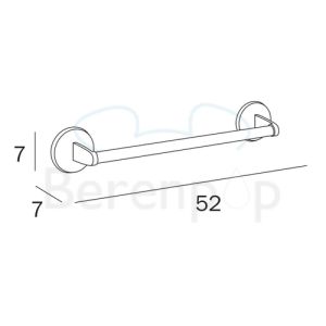 Inda Hotellerie A0418BCR towel holder 52cm chrome