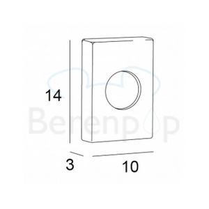 Inda Hotellerie AV042ACR Spender für hygienische Tücher ABS chrom