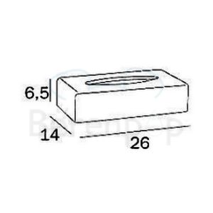 Inda Hotellerie AV0710CR Papiertuchbox Chrom stehend