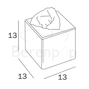 Inda Hotellerie AV071ZCR Papiertuchbox stehend chrom