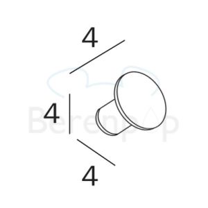 Inda Hotellerie - One AV120ACR kledinghaak chroom