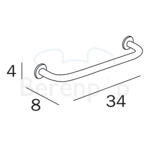 Inda Hotellerie - One AV190ACR towel holder 34cm chrome