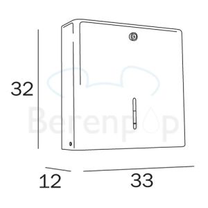 Inda Hotellerie AV427GAL Toilettenpapierhalter Edelstahl