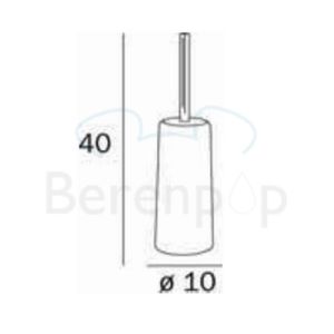 Inda Hotellerie AV8140WZ Toilettenbürstenhalter stehend chrom