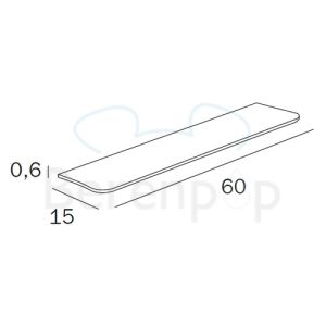 Inda Hotellerie RV408A001 Glasplatte transparent Klarglas