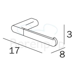 Inda Mito A2025BCR Toilettenpapierhalter chrom